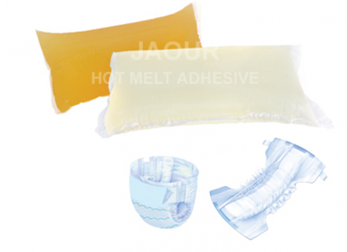 Colagem de borracha dos guardanapo sanitários PSA do tecido da resina sintética com cor transparente 0