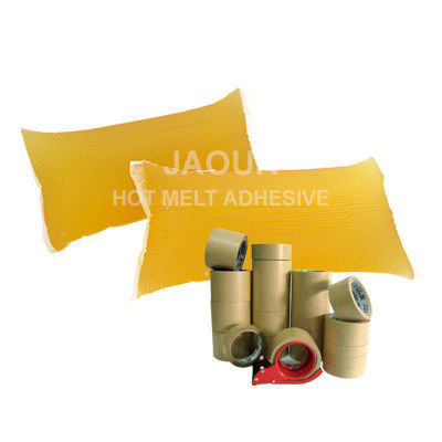 Cor amarelo claro quente Derretimento PSA Pressão sensível Adesivo à base de borracha Resistência ao envelhecimento para fita de papel Kraft